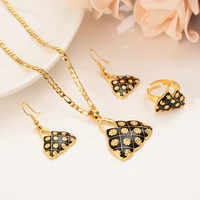 gold color png necklace pendant earrings ring set women party gift african women bag shape bridal wedding jewelry girls charm