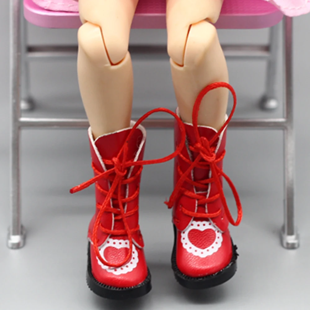 1 пара ботинки из искусственной кожи для кукол BJD 1/8 обувь Blythe Licca Jb размер 1/6 см