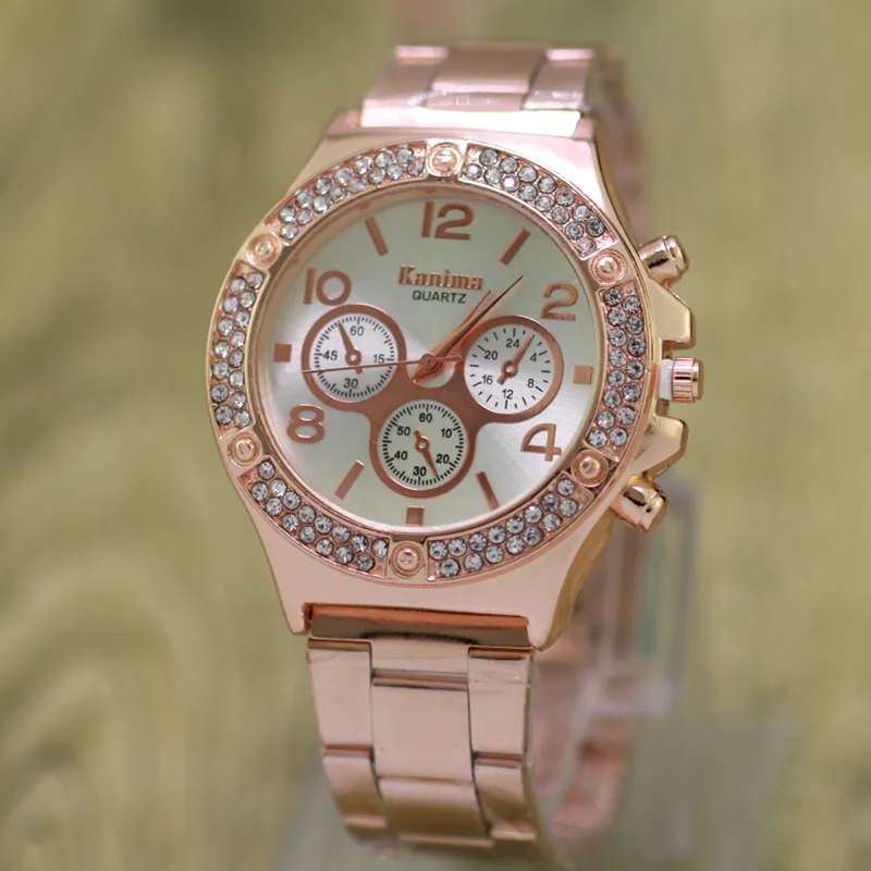 Женские наручные часы montre homme Новый известный бренд полный стальной браслет с