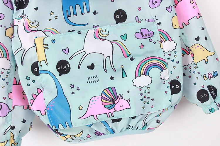 Unicorn Girls куртки Baby Girl Boy Одежда Весна Дети С Длинным Рукавом Печати Unicorn С Капюшоном Пальто Верхняя Одежда Топы Детское Пальто