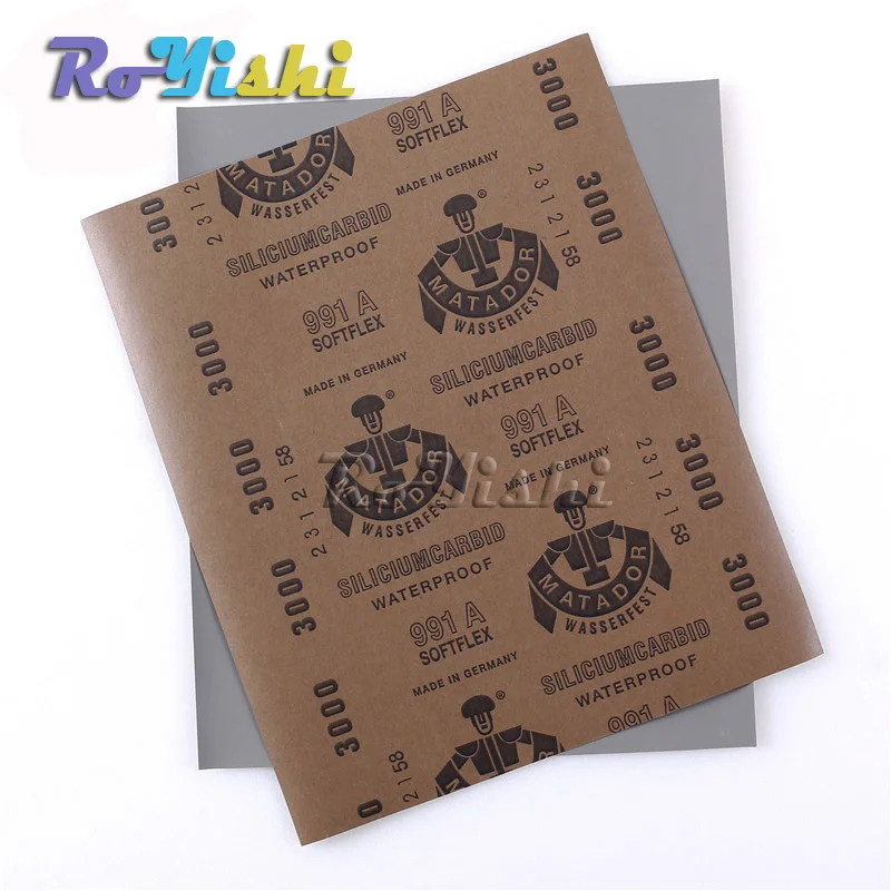10 листов/упаковка наждачная бумага для влажных и сухих работ 3000 зернистость STARCKE абразивная водонепроницаемая бумага