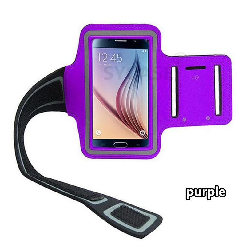purple SYCASE 5,1 inch Gym чехол для samsung S5 S6 S7 S8 спортивные нарукавная повязка для бега сумка для P10 держатель телефона Универсальный нарукавный спортивный чехол Чехол - Цвет: purple
