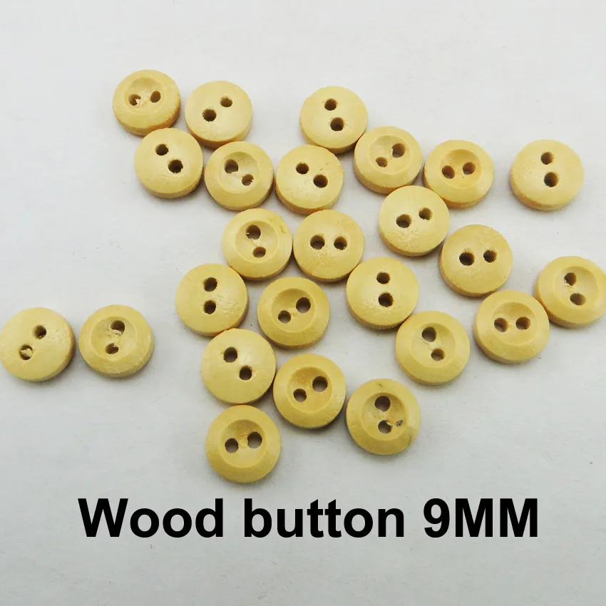 200 шт. 9 мм 2 отверстия дерево живопись деревянные пуговицы пальто ботинки швейная
