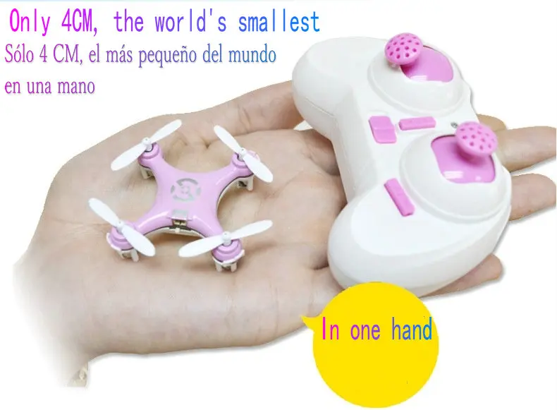 CX-10 4-channel 2.4GHZ3D rotating roll only 4CM mini remote control aircraft LED lights bright children like elf holiday gifts | Игрушки и