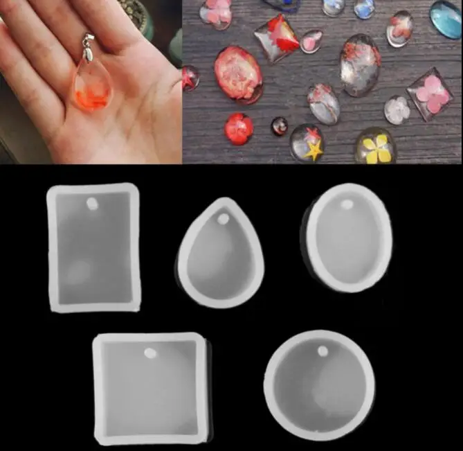 Акция DIY 5 шт./компл. формочка для силиконовой подвески силиконовая форма из смолы