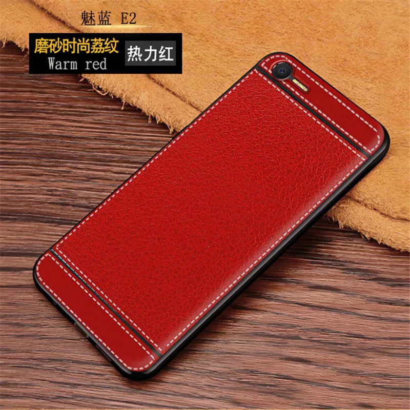 On For Meizu E2 Case cover 5.5 inch Leather Soft TPU Full protect pouch bumper phone Charm Blue Back |