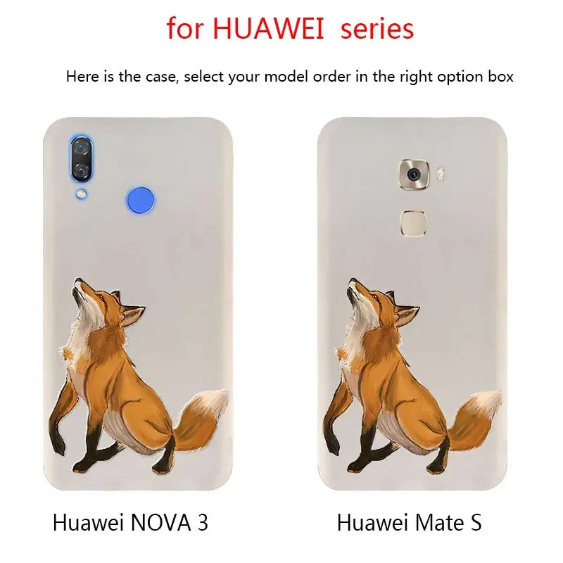 sr. lindo Fox Z3j imprimir duro Phone Cases For Huawei Mate 30 20 10 Lite Pro Cover Y9 2019 2018 Nova 5T 5i 3i 5 | Мобильные