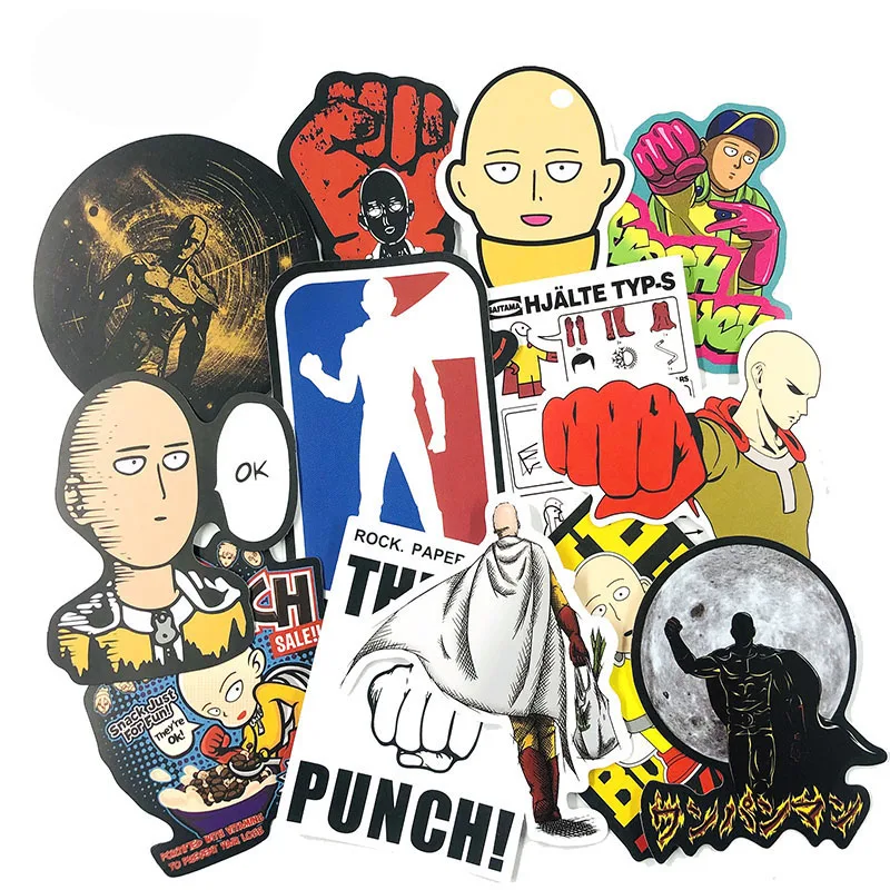 70 шт. One-Punch Man аниме наклейка скейтборд водонепроницаемый чехол на колесиках