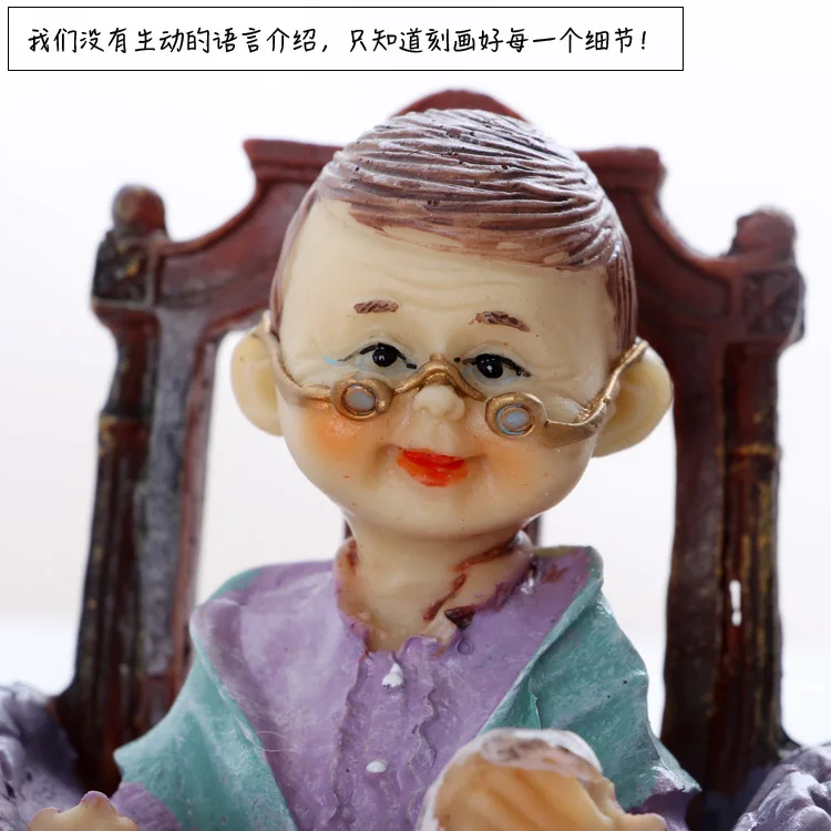 Семейные пары для пожилых мужчин и женщин украшают маленькие дедушки украшения