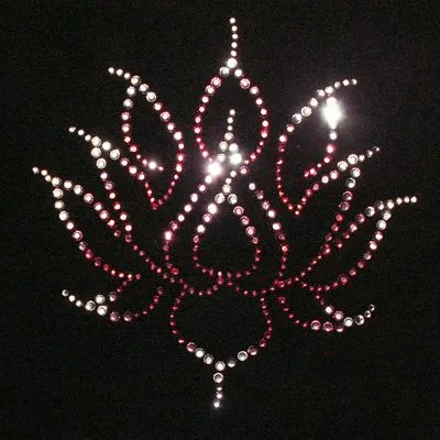 2 шт./партия стразы с узором в виде лотоса горячей фиксацией|hot fix|hot fix patternrhinestone motif