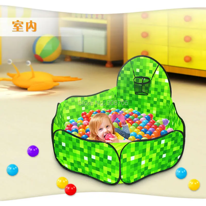 Шестигранная квадратная Игровая палатка с шариками для океана стрельбы Детская