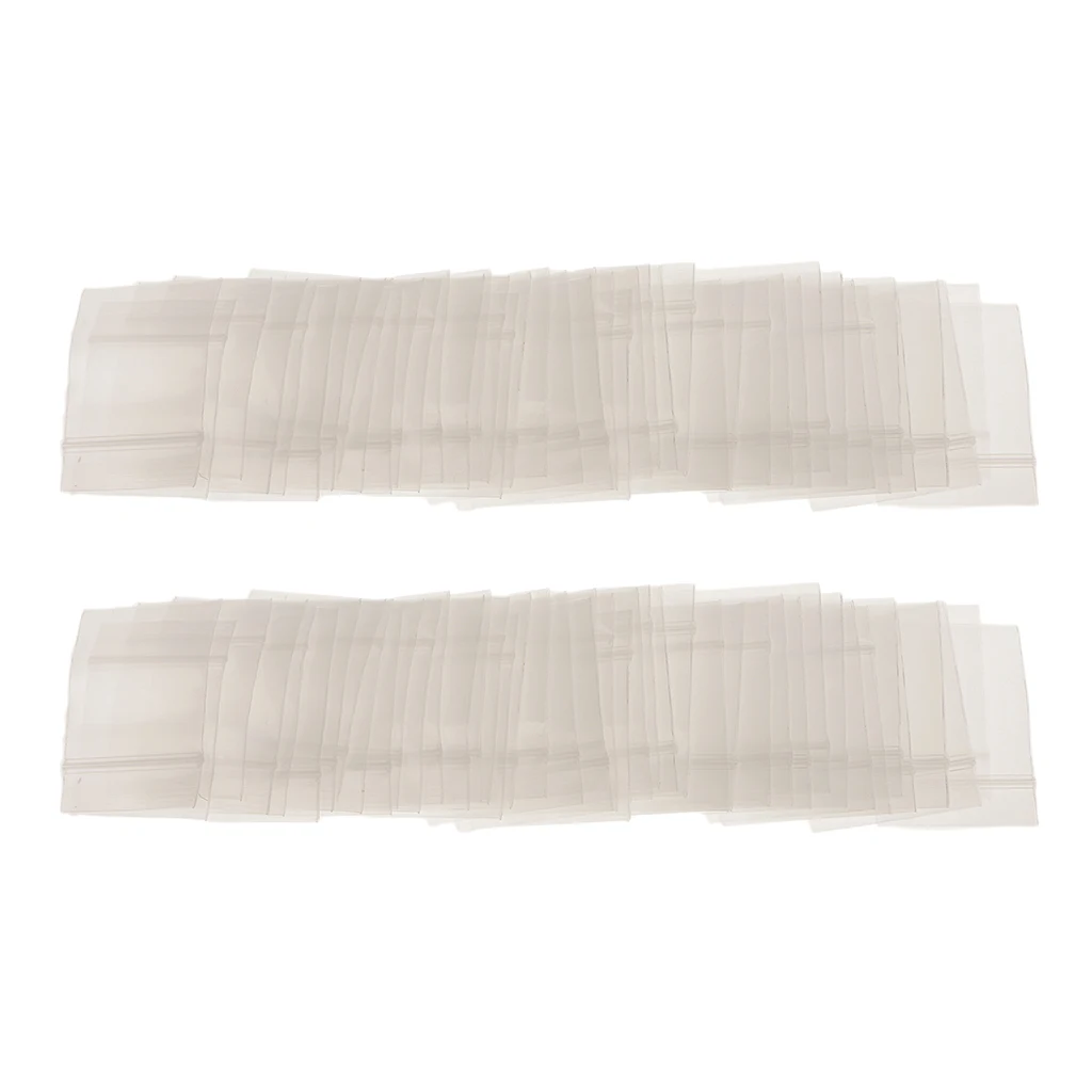 100 шт. мини-прозрачный полиэтиленовый пакет на молнии перерабатываемые сумки для