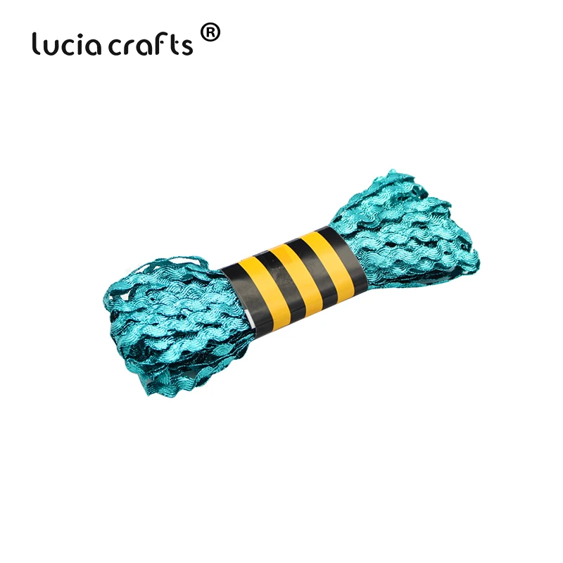 Lucia crafts, 8 мм, разные цвета на выбор, блестящая корсажная лента для волос, бант, украшение для свадебной вечеринки, 15y/18y W0502 - Цвет: Light blue 15y