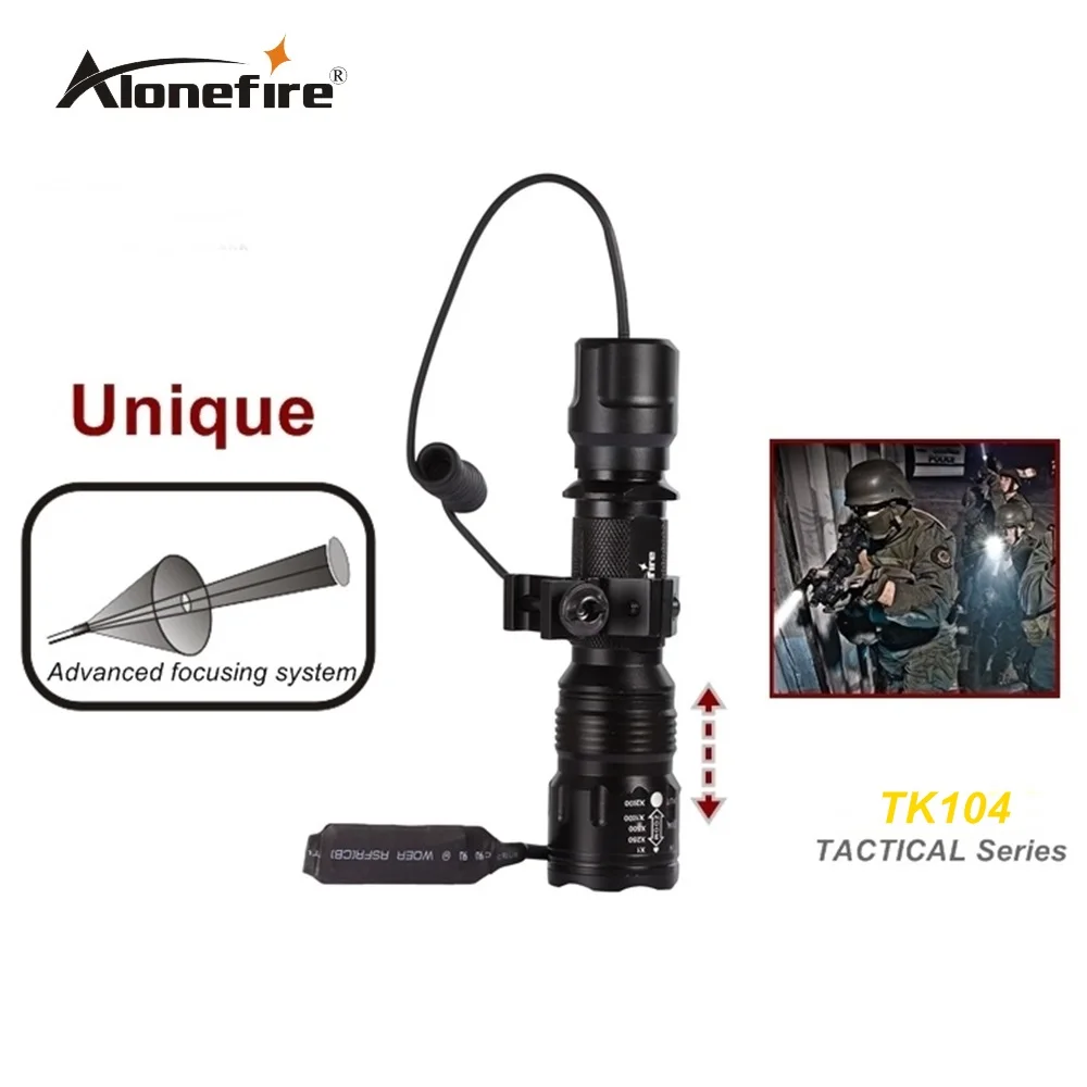 

TK104 L2 LED Tactical Gun Flashlight 8000LM 5mode Pistol Handgun Torch Light Lamp Taschenlampe+gun scope mount+remote switch