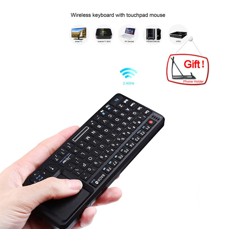 Беспроводная мини клавиатура и мышь 2 4 ГГц с тачпадом для ПК Smart TV Android Box новая
