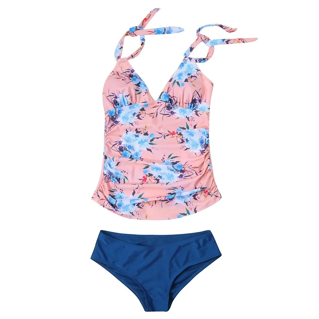 Женский купальник для беременных цельный с принтом на бретельках | Спорт и