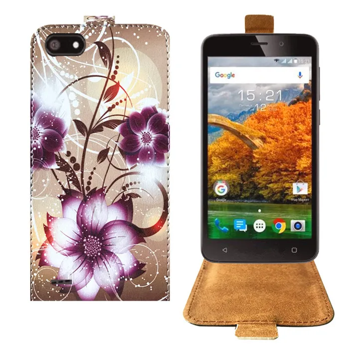 Лидер продаж мультфильм живопись искусственная кожа флип чехол для Fly Nimbus 17 (FS527)