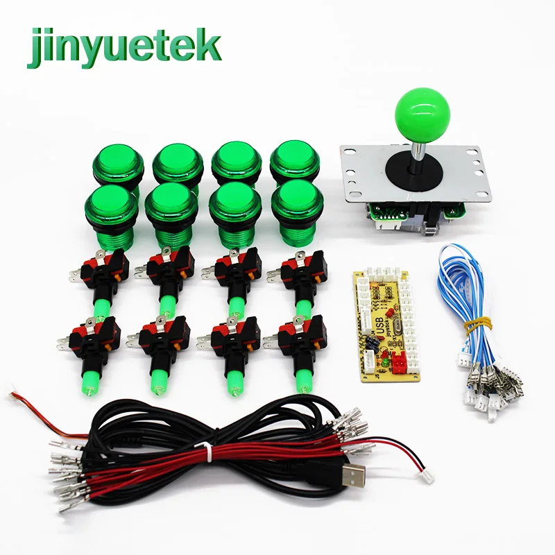 Аркадный джойстик DIY Kit Нулевая задержка Игровой Набор для творчества, usb-датчик для ПК Джойстик Sanwa+ sunway Кнопка шкаф с выдвижными полками для Mame
