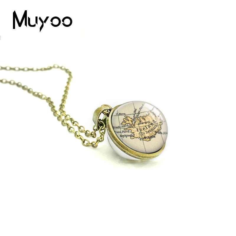 2018 Новая Ирландия карта страны Двусторонняя подвеска Исландия Зеландия Φ мир