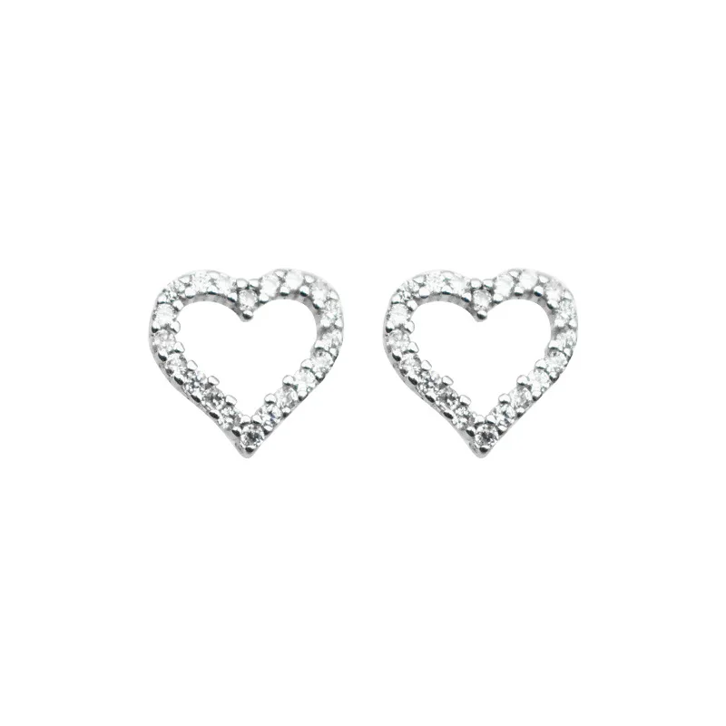 LOVE Heart 925 пробы серебряные серьги для женщин INS серебро ювелирные изделия шпильки