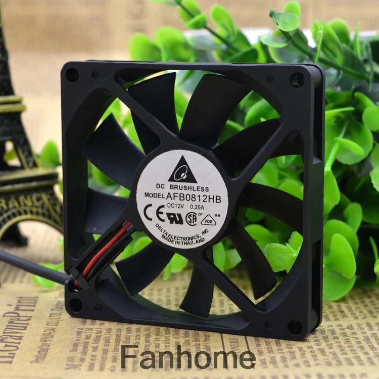 Для оригинального вентилятора Delta 12V 0.20A AFB0812HB 8015 8 см с двойным шариком|Кулеры и
