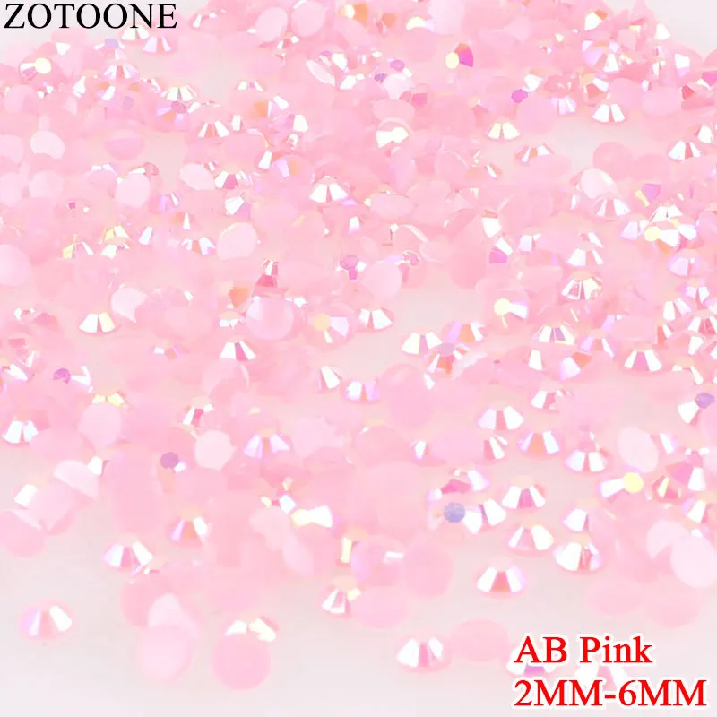 ZOTOONE SS6 2 мм с плоской задней частью стразы s для одежды Термальность клей