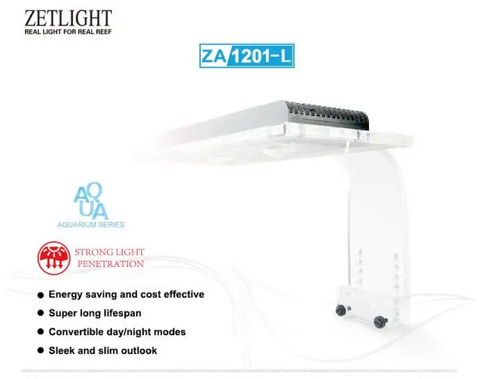 ZA1201L ZET светильник ZA-1201L ZA1201 ZA1201WIFI светодиодный светильник коралловый для выращивания морских рифов белый синий аквариум для рыб SPS LPS цвет для выращивания - Цвет: ZA1201L