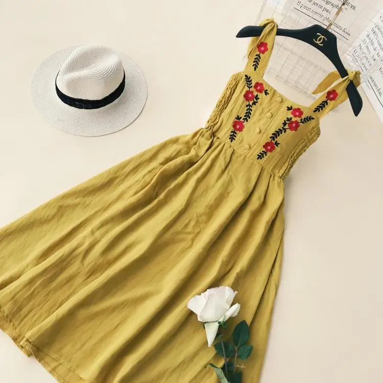 2018 модные Для женщин в богемном стиле с кружевом и вышивкой Высокая талия