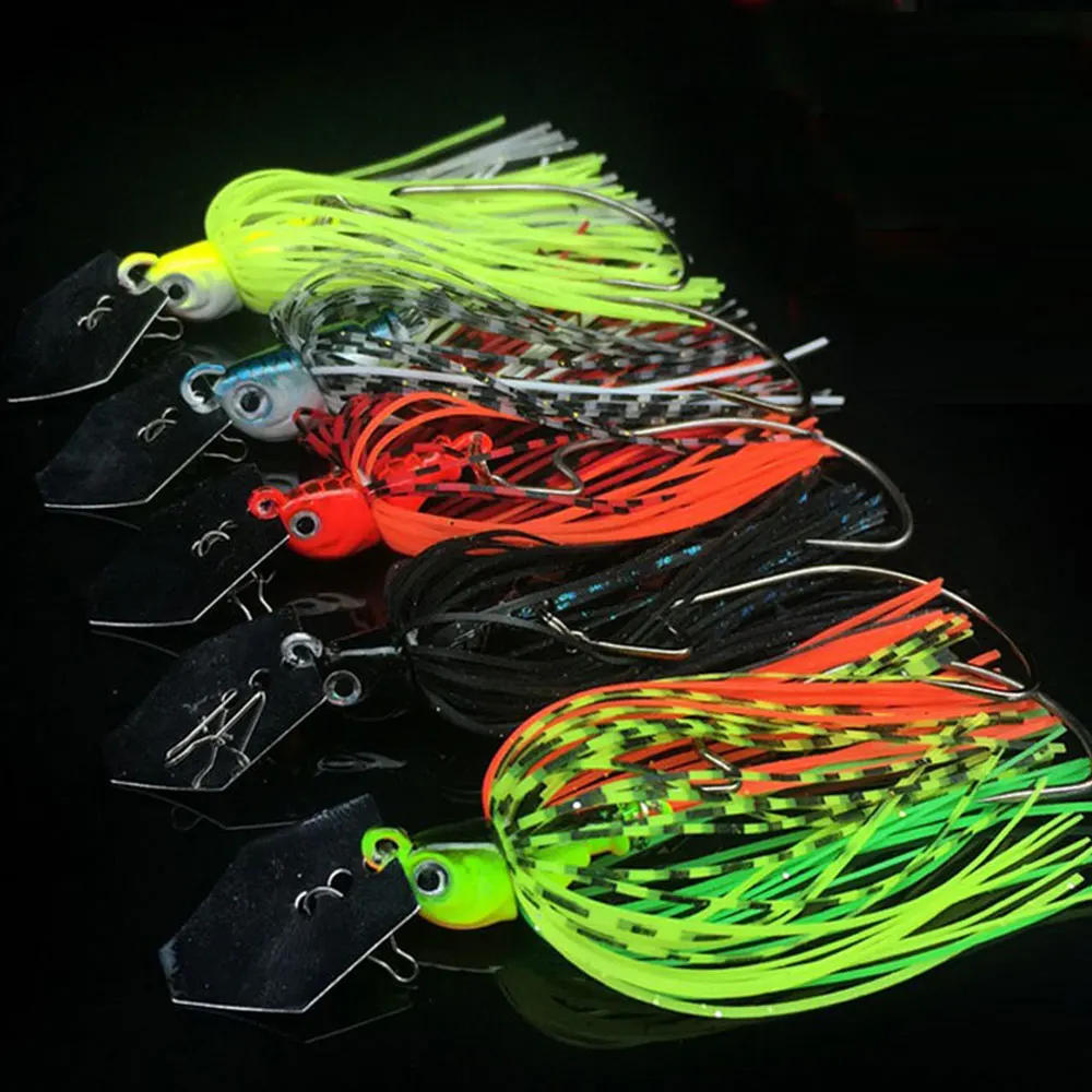 

Hexakill 13g/16g/19g Buzzbait chatter bait spinner bait fishing lure wobbler isca artificial rubber skirt for bass pike walleye