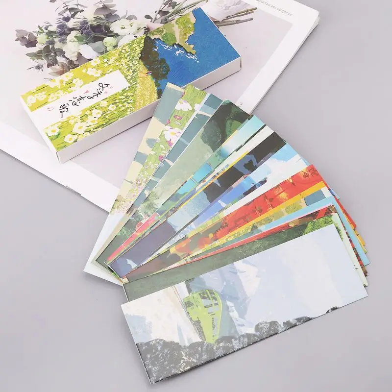

30pcs Winter Sonata Bookmarks Paper Page Notes Label Message Card Book Marker School Supplies Stationery