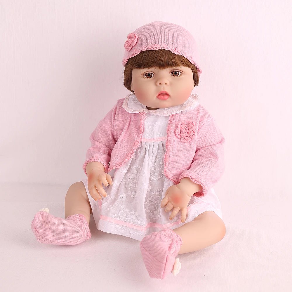 Полностью силиконовые 22 дюйма 55 см куклы Reborn Baby Милые Игрушки для ванны реалистичные Bebe реалистичные детские игрушки Boneca Игрушки для девочек подарок на день рождения