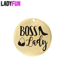 Настраиваемая из нержавеющей стали подвеска Boss Charms Boss, Женская Мотивационная подвеска, подарки для нее, сделай сам, изготовление ювелирных изделий