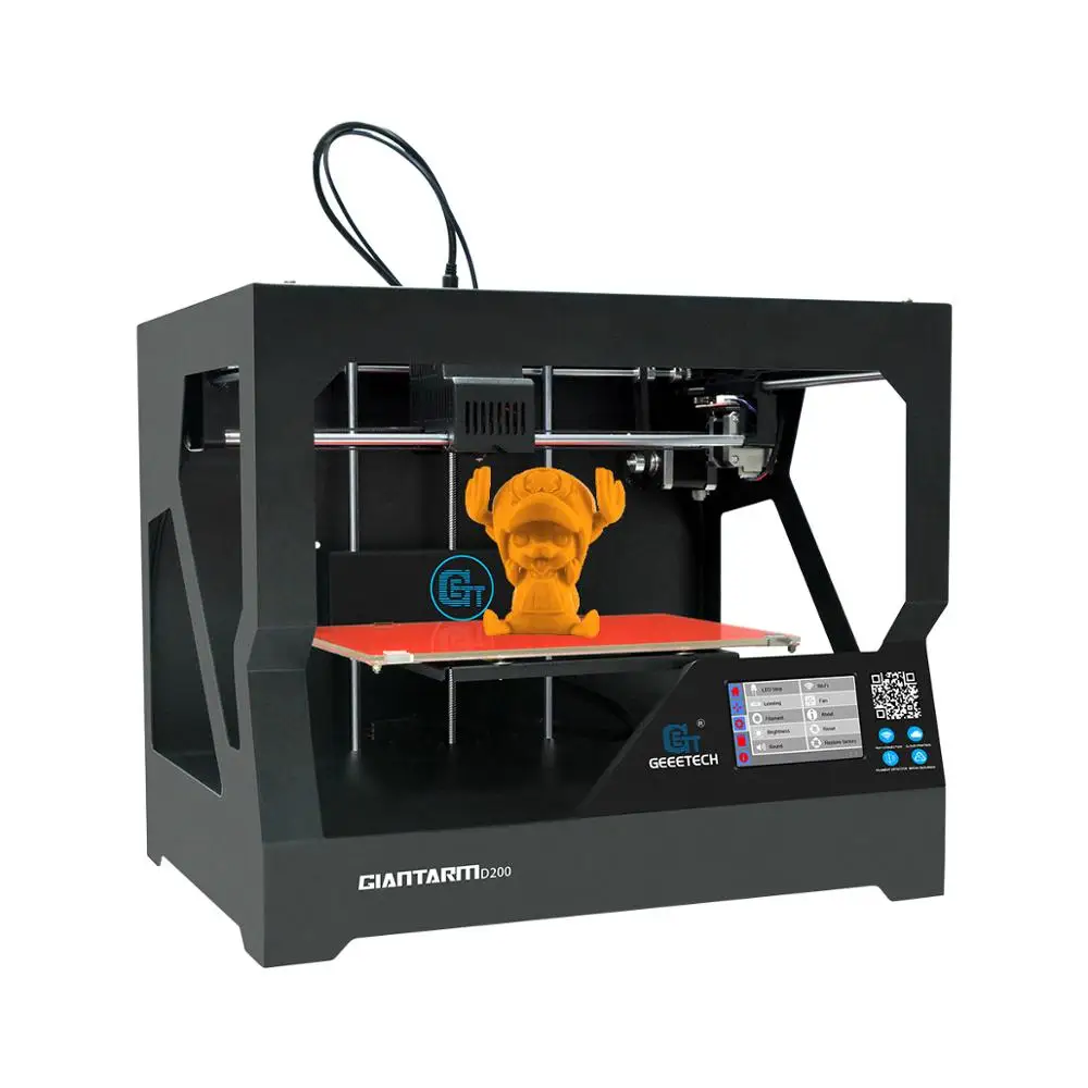 Geeetech новейший 3d принтер GiantArm D200 FDM с умным приложением Wi-Fi датчик накаливания