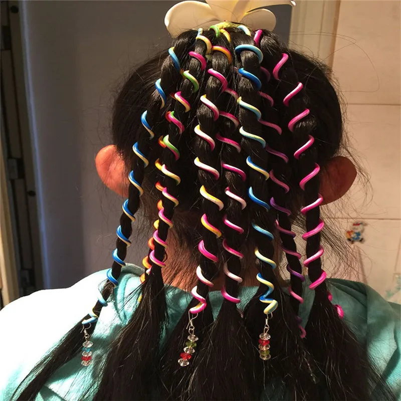 Новинка Лидер продаж 6 шт. милые модные Спиральные заколки для девочек заколка