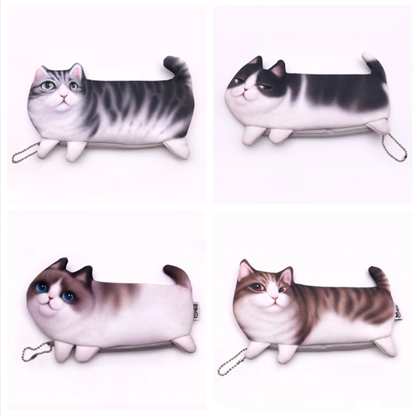 1 предмет Новинка моделирование Кот Карандаш Чехол мягкой ткани для удаления