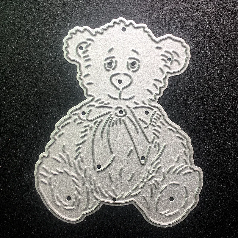 Teddy Tear лук Plantillas трафарет Manualidaes Troqueldadora марки металла резка умирает DIY новый