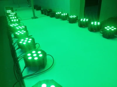 4 шт. этап Освещение RGBW 7*12 Вт LED PAR свет DMX512 управления звуком красочный этапа для
