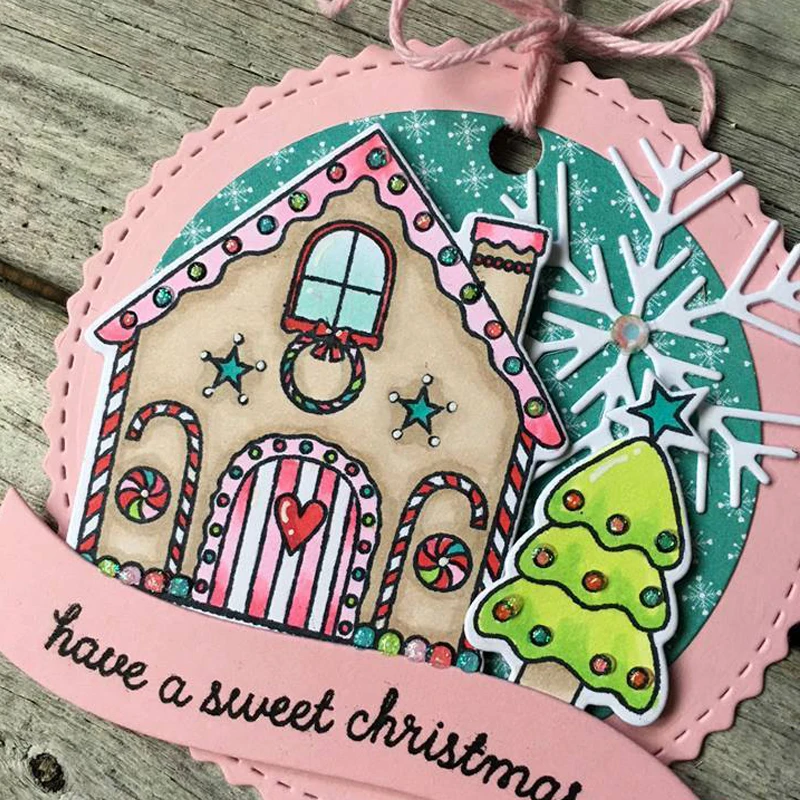 

Happy Christmas Wishes Transparent Clear Silicone Stamp for DIY Scrapbooking/Photo Album Cards Making Decorative Clear Stamp 4x4