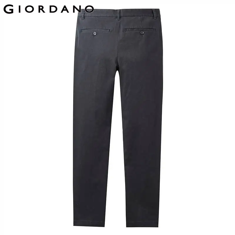 Giordano мужские брюки эластичные средней высоты с застежкой-молнией на пуговицах