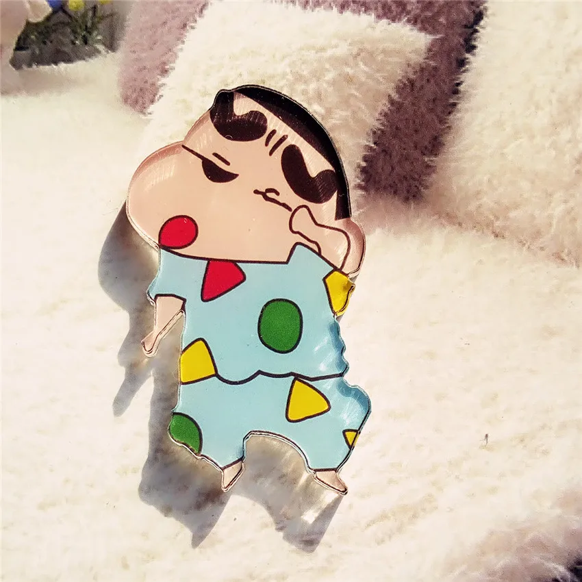 1 шт. хит продаж милая акриловая брошь из мультфильма &quotАмин&quot значки Crayon Shin chan