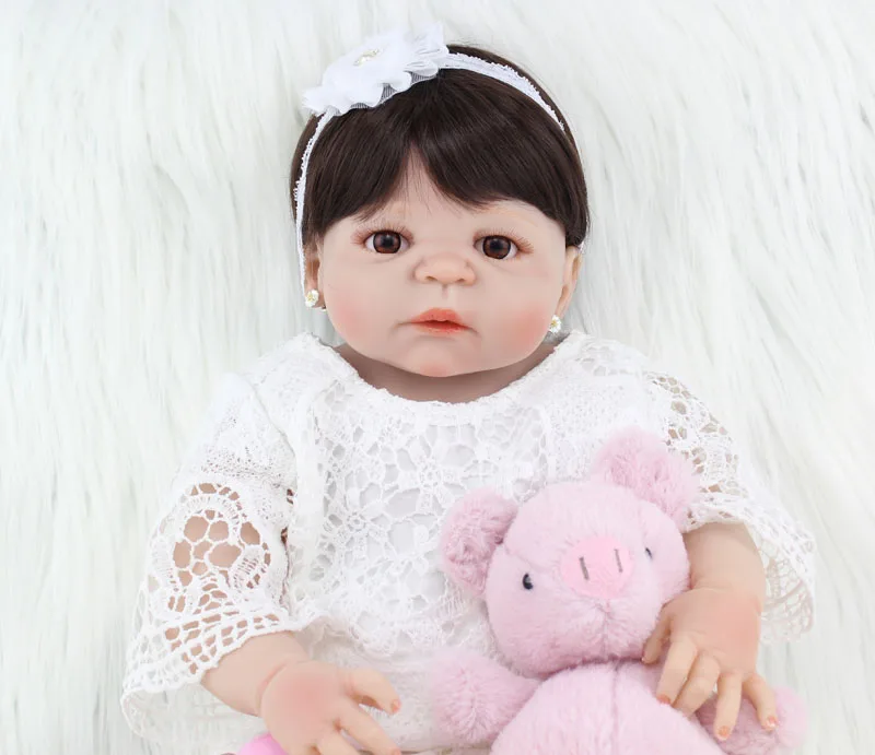 55 см полное тело силикон Bebe Reborn Девочка Кукла Малыш игрушка реалистичные 2" винил принцесса кукла водонепроницаемый подарок на день рождения для девочки