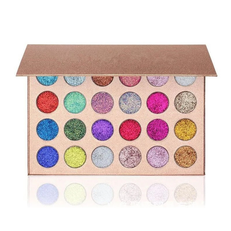 Сексуальные алмазные тени для век 24 цвета Радужная Косметика Магнитная палитра