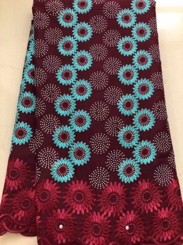 Бежевая африканская кружевная ткань 2018 высокого качества 100% хлопок кружева