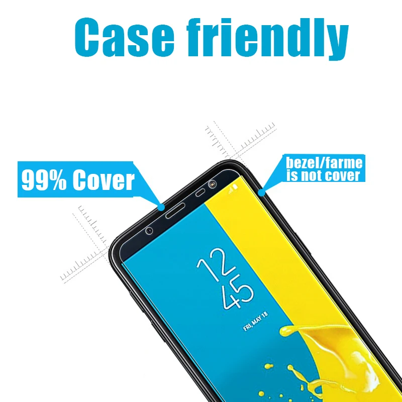 Защитное стекло для Samsung Galaxy A8 Plus A9 A7 2018 защитная пленка экрана sansung Sheet tremp A730F A750