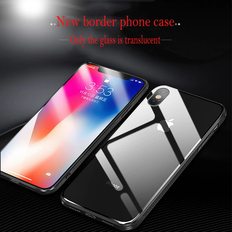 Restore true color Apple xs Max tempered glass case for iPhone 6S / 7/8 plus XR drop-proof transparent phone | Мобильные телефоны и