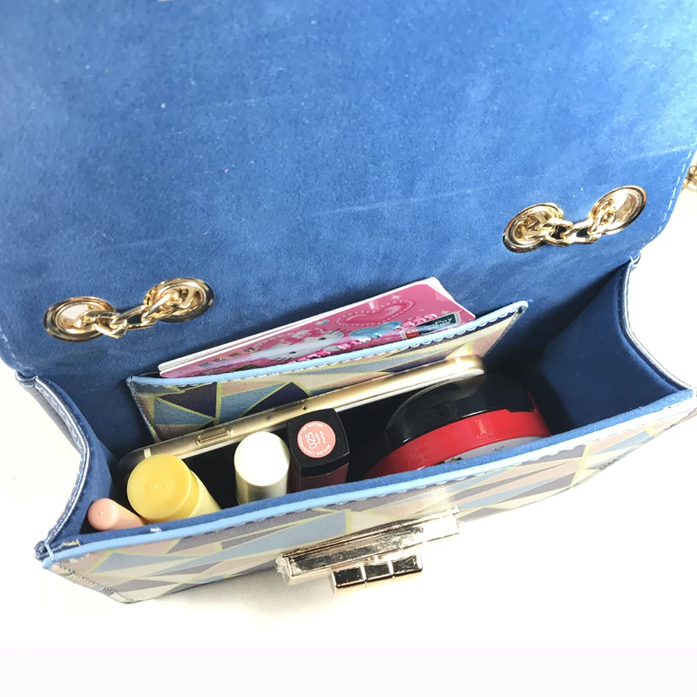 

women handbags geometric summer shoulder bags pu leather High Quality Fashion Small Chain Bag lady handbag Bolsas 0119