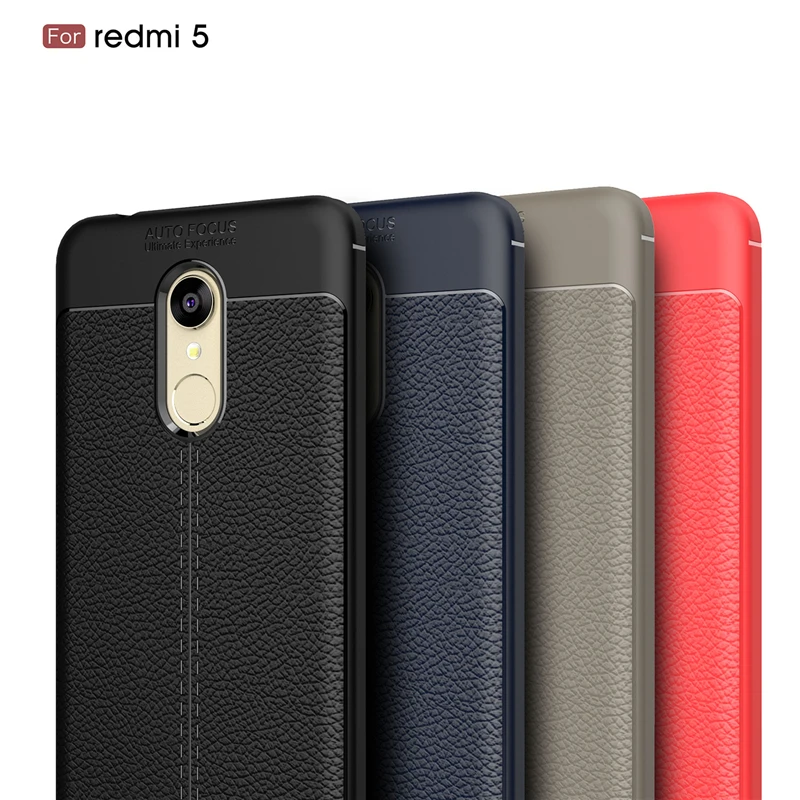 Мягкий кожаный чехол из ТПУ для Xiaomi Redmi 5 5A S2 противоударный силиконовый задняя