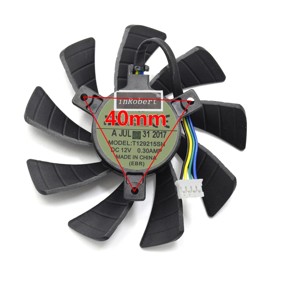 Охлаждающий вентилятор 85 мм T129215SH T129215SU DC12V 0.30AMP 4PIN для Zotac GeForce N1060IXOC 6GD GTX 1060 3 ГБ Mini