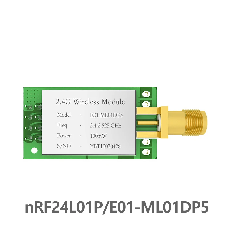 

SPI nRF24L01 PA LNA 2.4GHz rf Module E01-ML01DP5 2.5km iot 2.4 ghz rf Transmitter Receiver with shield for arduino nRF24L01P