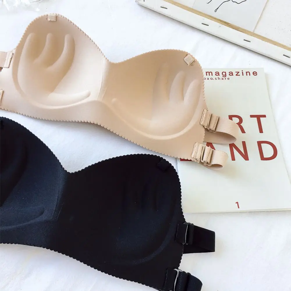 

Women Sexy Silicone Bra Breathable Push up Bra Seamless Wire Free Strapless Bras Solid Sexy Lingerie Wedding Cozy Invisible Bras